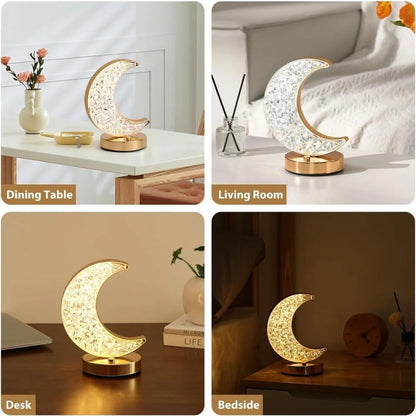 Moon Shape Bedroom Table Lamp