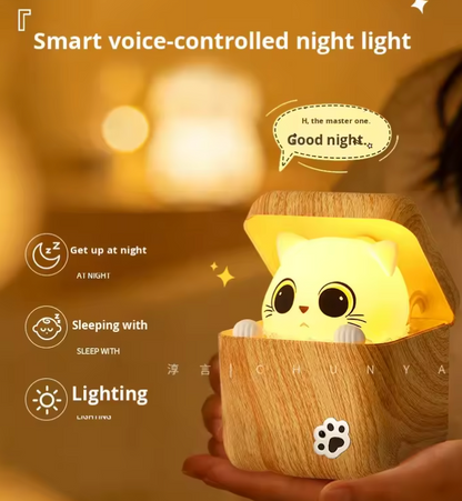 Smart Kitty Voice Control Night Light